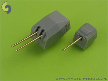 Master SM 350-060 1/35 German destroyer Z-25 (1944) - 150mm (4pcs), 37mm C/30 (8pcs), 37mm M42 (4pcs), 20mm (18pcs) barrels (fit to Trumpeter model)