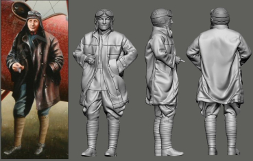 Peddinghaus 3D Druck 1-48 48595 WWI Austro-Hungarian Aces, Godwin von Brumoski