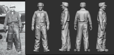 Peddinghaus 3D Druck 485608 WWII Aces JG 51 Heinrich Krafft