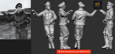 Peddinghaus 3D Druck 1-32 32297 WWII Deutsche Asse JG 52 Part 2 Wilhelm Batz