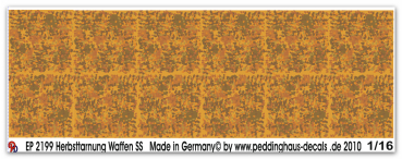 Peddinghaus-Decals 1:16 2199 Herbsttarnung Waffen SS