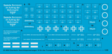 Peddinghaus-Decals 1:35 3000 German Armored Train Panzertriebwagen Nr.16