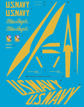 Peddinghaus 1/32 3136 US Navy Phantom " Blue Angels" No 1