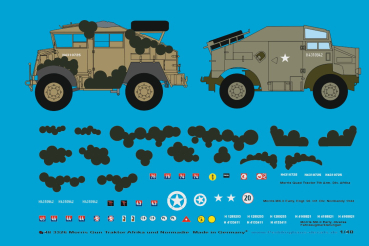 Peddinghaus-Decals 1/48 3326 Morris Gun Tractor Afrika und Normandie mit Mickymouse Tarnung