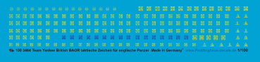 Peddinghaus-Decals 1/100 3464 Team Yankee British BAOR taktical markings for english tanks ca 1985 in yellow