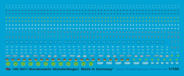 Peddinghaus-Decals 1/100 3471 Team Ynakee Bundeswehr Standard markings