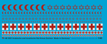 Peddinghaus-Decals 1/48 3501 Arabian and israeli Red cross markings