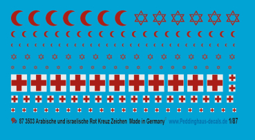 Peddinghaus 1/87 3503 Arabian and israeli Red cross markings
