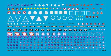 Peddinghaus-Decals 1/48 3535 French Standard Markings 1930-1980