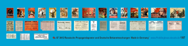 Peddinghaus-Decals 1/87 3612 Russian Propagandposter and german wall annoucments