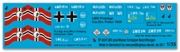 Peddinghaus-Decals 1:35 2439 LWS Land Wasser Schlepper