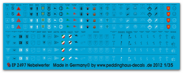 Peddinghaus-Decals 1:35  2497  Nebelwerfer -Rocketlauncher Batteries