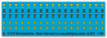 Peddinghaus-Decals 1:48 2510 Tetra Feuerlöscher