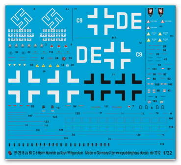 Peddinghaus 1/32 2515  JU 88 C 6 Hptm Heinrich zu Sayn Wittgenstein