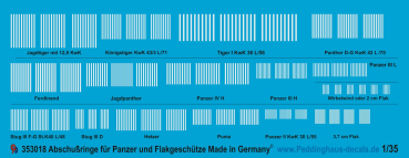 Peddinghaus-Decals 1:35 3018 Kill marks for german tanks and anti aircraft guns