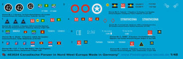 Peddinghaus-Decals 1/48 3024 Canadian tanks in North West Europe