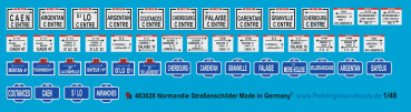 Peddinghaus-Decals 1/48 3028 Roadsigns in Normandy