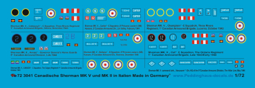 Peddinghaus-Decals 1:72 3041 Canadische Sherman Panzer in Italien