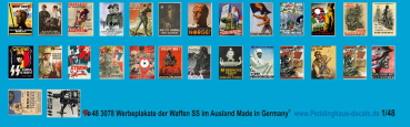 Peddinghaus-Decals 1/48 3078 Recruting wallpapers of the Waffen SS in Europe