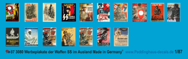 Peddinghaus 1/87 3080 Recruting wallpapers of the Waffen SS in Europe