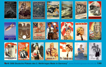 Peddinghaus-Decals 1/48 3086 German Wallpapers in 2. WW