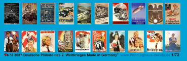 Peddinghaus-Decals 1:72 3087 Deutsche Plakate des 2. Weltkrieges