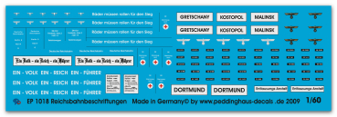 N Scale 1:160 Bundeswehr Military Decals – Panzer-Shop.nl – Premium Matte Finish – PSNL160D02BW
