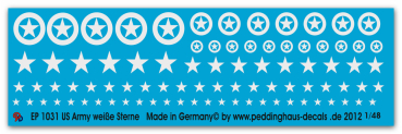 Peddinghaus-Decals 1/48 1031 US Army weiße Sterne