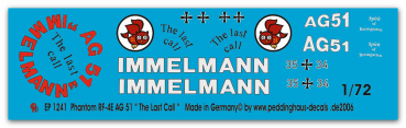 Peddinghaus-Decals 1:72 1241 Phantom RF4-4E AG 51 " The Last Call"