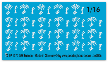 Peddinghaus-Decals 1:16 1370 DAK Palm tree markings