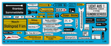 Peddinghaus-Decals 1/48 1512 Straßenschilder Russland