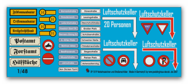 Peddinghaus-Decals 1/48 1519 Verkehrszeichen und Straßenschilder