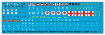 Peddinghaus-Decals 1/48 1524 Standarten-Div-Zeichen-Tak Zeichen