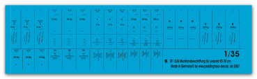 Peddinghaus-Decals 1:35  1536  ammo markings for 28 cm Leopold K 5 railwaygun
