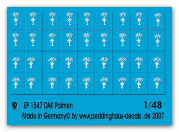 Peddinghaus-Decals 1/48 1547 DAK Palmen