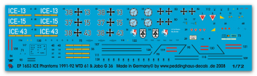 Peddinghaus-Decals 1/72 1653 ICE deutsche Phantoms in USA 1991-1992