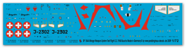 Peddinghaus-Decals 1/72 1844 Mirage III s Weapon System Test Flight 2.3.68 Buochs-Schweiz