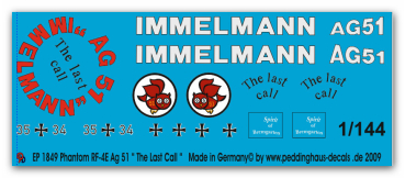 Peddinghaus-Decals 1:1441849 Phantom RF4-4E AG 51 " The Last Call"