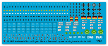 Peddinghaus-Decals 1/48 1947 german Bundeswehr standard markings