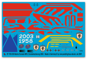 Peddinghaus-Decals 1/72 1955 IDS Marine Tornado Sonderlakierung MGF 2