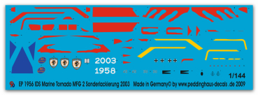 Peddinghaus-Decals 1:144 1956 IDS Marine Tornado Specialpainting MGF 2