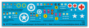 Peddinghaus-Decals 1:35 1977 Canadian tanks and vehicles in the Normandy No 2