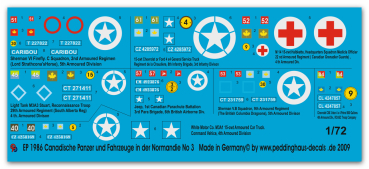 Peddinghaus-Decals 1:72 1986  Panzer und Fahrzeuge in der Normandie No 3