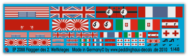 Peddinghaus-Decals 1/48 2088 Flaggen des 2. Weltkrieges