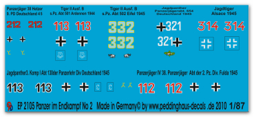Peddinghaus 1/87 2105 German tanks in the final battle of the Reich No 2