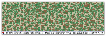 Peddinghaus-Decals 1:16 2197 Tarnschema Deutsche Fallschirmjäger