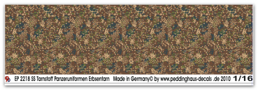 Peddinghaus-Decals 1:16 2218 SS Tarnstoff Panzeruniformen Erbsentarn