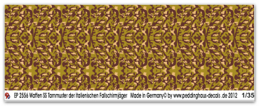 Peddinghaus-Decals 1:35  2256  Waffen SS uniformsheme italian paras