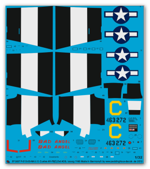 Peddinghaus 1/32 2657  P-51D-20-NA Lt. E. Curdes 4th FS(C),/3rd ACG, Laoag 1945