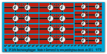 Peddinghaus-Decals 1:72 2696  Reichskriegsflaggen
